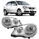 Par farol vw polo 07 08 09 10 11 12 13 14 foco duplo cromado Par farol vw polo 07 08 09 10 11 12 13 14 foco duplo cromado
