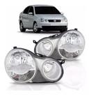 Par farol vw polo hatch sedan 2003 2004 2005 2006 cromado