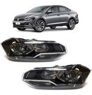 PAR Farol VW Virtus 2018 2019 20 21 22 com Friso Cromado PAR Farol VW Virtus 2018 2019 20 21 22 com Friso Cromado