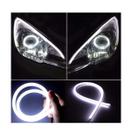 Par Fita Barra Led Neon 12v Para Farol 60cm Branca