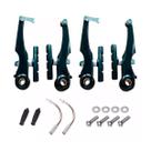 Par Freio V Brake Alumínio Com Sapata Orbital Preto Mtb Bike