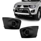 Par Grade Farol de Milha L200 Triton 11 2012 2013 Sem Furo
