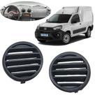 Par Grade Moldura Difusor de Ar Painel Lateral Fiat Fiorino 2014 2015 2016 2017 2018 2019 2020 2021 Original