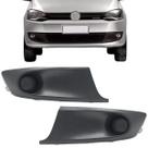 Par Grade Moldura Farol Milha Fox 2011 2012 2013 2014 Sem Furo Preta