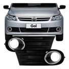 Par Grade Para- Choque Dir / Esq Gol G5 Aro Cromado Plástica Par Grade Para- Choque Dir / Esq Gol G5 Aro Cromado Plástica