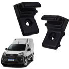 Par Grampo Presilha Fixação Quebra Sol Fiat Fiorino 2022 2023 2024 Preto