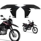 Par guia de ar aba do tanque aleta asa honda nxr bros 160 preto brilho 2022-2024