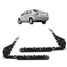 Par Guia Suporte Parachoque Traseiro Fiesta Sedan 2004 05 06 07 08 09 2010
