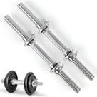 PAR Halter Barra Rosca Rápida Maciça Cromada 40cm Academia PAR Halter Barra Rosca Rápida Maciça Cromada 40cm Academia