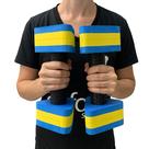 Par Halteres Aquáticos Hidroginástica EVA 1 A 2 Kg DF4011-AZ Azul/Amarelo Dafoca Sports