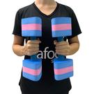 Par Halteres Hidroginástica Natação Hidroterapia em EVA DF1092-R M Dafoca Sports Azul/Rosa