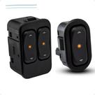 Par Interruptor Vidro Elétrico Celta Corsa Astra Led Ambar