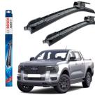 Par Jogo Kit Palheta Dianteira Bosch Aerofit para Ranger 2017 a 2022