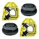 Par Kit 1 Lado Coxim Superior Radiador Vw Fusca
