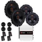 Par Kit 2 Vias JBL Multisystem 62VMS80 160 Watts Rms + Módulo Taramps TS400x4