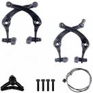 Par Kit Freio Bike Bmx U-break Bicicleta Alumínio Cabos Sapata Ferradura