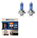 Par Kit Lâmpadas Super Branca H4 8500k Farol Alto E Baixo.