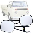 Par Kit Retrovisor Kombi Pick-Uo Cabrita 76 78 80 82 84 86 90 92 94 96 com Espelho em Antimônio