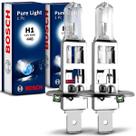 Par Lâmpada Automotiva Halógena H1 Pure Light 12V 55W Bosch Par Lâmpada Automotiva Halógena H1 Pure Light 12V 55W Bosch