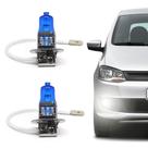 Par Lâmpada Halógena H3 12V PK22s 55W Super Branca Gerlux Inmetro Farol de Milha