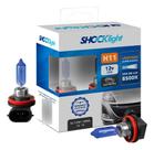 Par lampada halogena super branca h11 12v 55w shocklight 120011sbba Par lampada halogena super branca h11 12v 55w shocklight 120011sbba