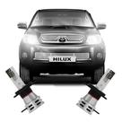 Par Lâmpada Led Farol Hilux 2009/2011 6500K Haloway
