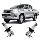Par Lâmpada Led Farol Hilux SR SRV 2016/2018 6500K Haloway