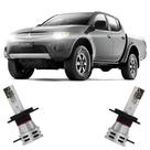 Par Lâmpada Led Farol L200 Triton 2008/2016 6500K Haloway