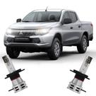 Par Lâmpada Led Farol L200 Triton 2017/2019 6500K Haloway