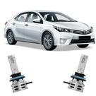 Par Lâmpada LED Farol Milha Corolla 2015/2017 6500k Haloway