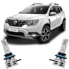 Par Lâmpada LED Farol Milha Duster 2012/2021 6500k Haloway