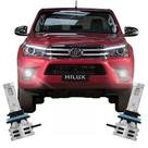 Par Lâmpada LED Farol Milha Hilux 2016/2018 6500k Haloway