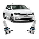Par Lâmpada LED Farol Milha Polo 2017/2022 6500k Haloway