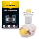 Par Lâmpada Led Pinguinho B8,5d-t5-cob 12v 6000k Com Soquete