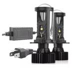 Par Lampada Led Projetor Big H4 Mini Canhao 6000K 9000Lm
