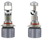 Par Lampada Led Projetor H7 Mini Canhao 6000K 9000Lm 12V 24V