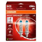 Par Lampada Osram Night Breaker Laser H1 55W 12V P14.5s Halogena Mais Distancia Brilho Luz Par Lampada Osram Night Breaker Laser H1 55W 12V P14.5s Halogena Mais Distancia Brilho Luz