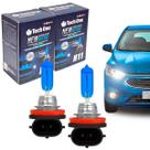 Par Lampada Super Branca H11 8500k Xenon 12v 55w Techone