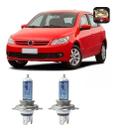 Par Lâmpada Super Branca Teslla Farol Alto E Baixo H4 Par Lâmpada Super Branca Teslla Farol Alto E Baixo H4