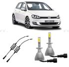 Par Lampada Super Led H1 Para Golf V 2007 até 2013