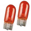 Par lampada t10 12v 5w ambar laranja w5w (2 peças)