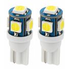 Par Lâmpada T10 Torre 5 LEDs Luz Branca Carro Posição Teto Par Lâmpada T10 Torre 5 LEDs Luz Branca Carro Posição Teto