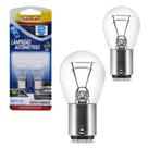 Par Lâmpadas Automotiva 2 Polos Trava Reta P21/5W 21W 12V Lanterna e Luz de Freio Luxcar
