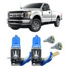 Par Lâmpadas H3 12V Super Branca 4300K Ford F250 1999 A 2004