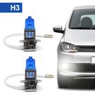 Par Lâmpadas H3 Farol Milha Volkswagen Golf Super Branca Halogena Inmetro Gerlux 1992 1993 1994 1995 1996
