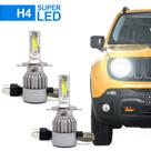 Par Lâmpadas H4 Farol Alto Baixo Renault Clio 1994 1995 1996 1997 1998 Super Led C6 6000k 7200 Lumens Cooler Top Barato