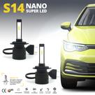 Par Lâmpadas H7 Farol Baixo Jetta 2011 2012 2013 2014 Super Led Mini Nano 6000k Sem Adaptar Shocklight S14