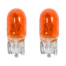Par Lâmpadas Laranja Ambar T10 Cinoy 2821 12v 3w Meia Luz Lanterna Placa Teto Break Light Base Vidro