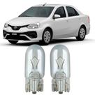 Par Lâmpadas Pingo Original Esmagada T10 12v 5w 2825 Etios Faroleta Teto Placa Lanterna