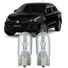 Par Lâmpadas Pingo Original Esmagada T10 12v 5w 2825 Fiat Cronos Antigo Faroleta Teto Placa Lanterna